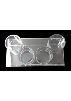 Display stand 4 round holders 